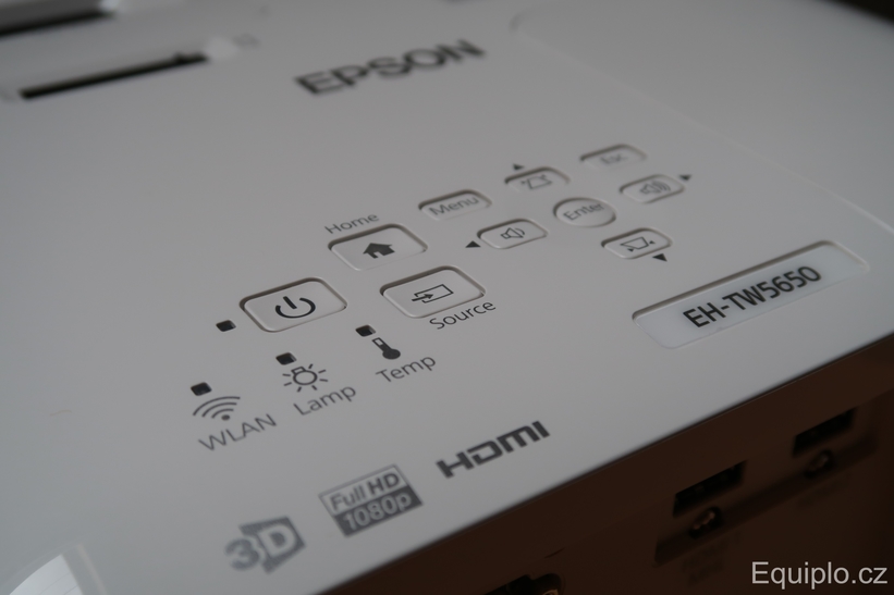 Epson EH-TW5650 ovládání